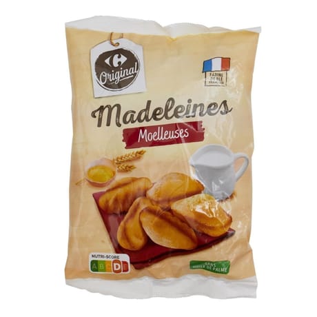 Carrefour original madeleines moelleuses 250g