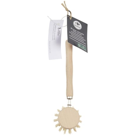 Carrefour Home brosse vaisselle en bois tête rechargeable