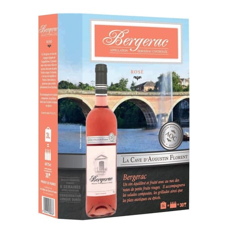 Cave augustin florent vin rosé a.o.p. Bergerac 12% 3l