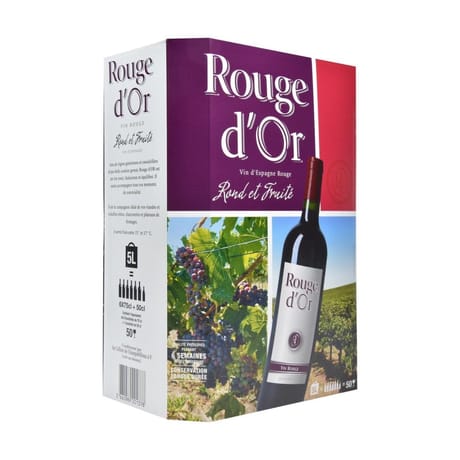 Rouge d'or vin rouge espagne 12°-5l