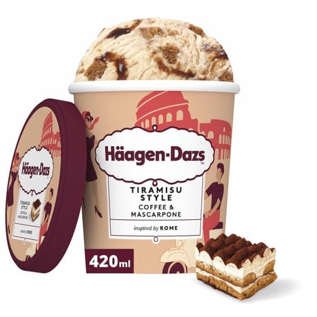 Haagen-dazs tiramisu style Rome pot 420ml 346g