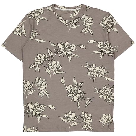 Tee-shirt mc print aop fleurs homme GRIS S