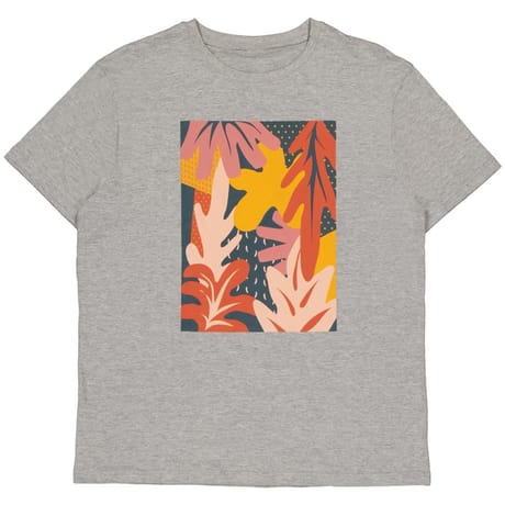 Tee-shirt manches courtes print homme GRIS CHINE XXL
