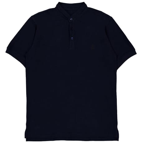 Polo manches courtes col mao homme MARINE L