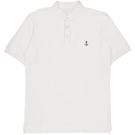 Polo manches courtes col mao homme BORDEAUX XXL