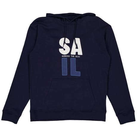 Sweat capuche patch homme MARINE XL