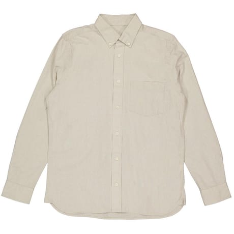 Chemise manches longues popeline lavée homme BEIGE XXL