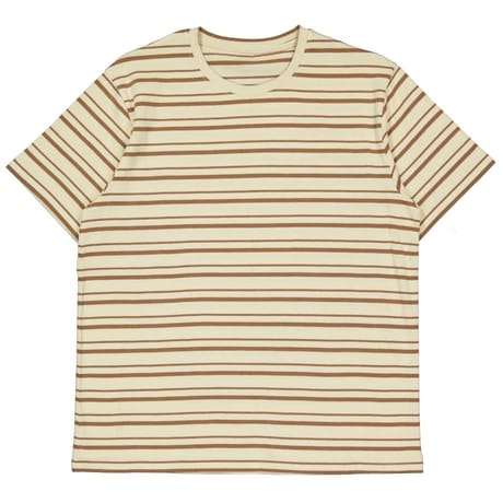 Tee-shirt manches courtes rayé homme ECRU XXL