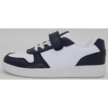 Basket garçon 28/35 BLANC/MARINE 34