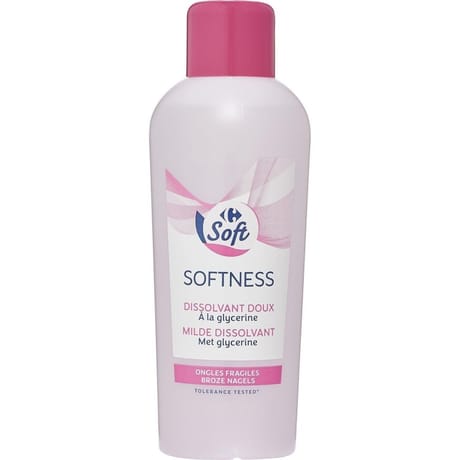 Carrefour soft dissolvant doux à la glycérine  200ml