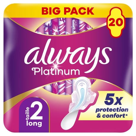 Always platinum serviettes long plus x20