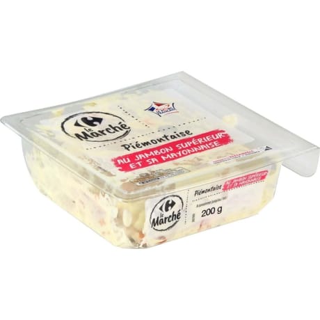 Piémontaise au jambon 200g carrefour le marché