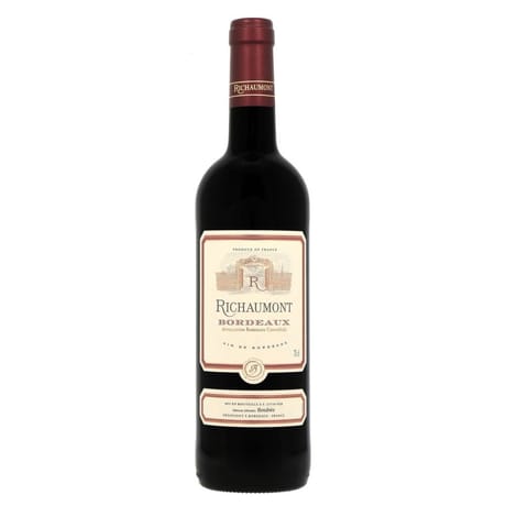 Richaumont bordeaux aop vin rouge 14°-75cl