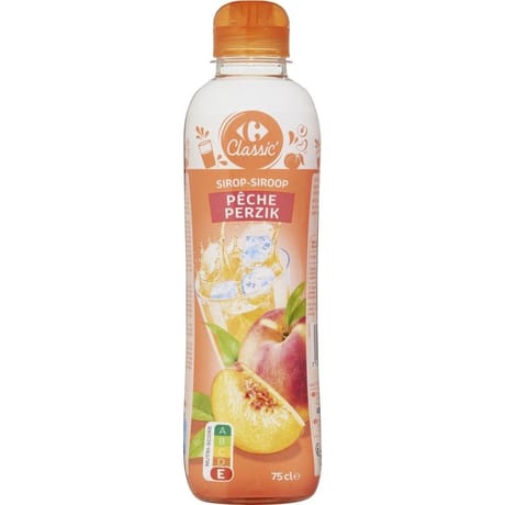 Carrefour classic' sirop pêche 75cl