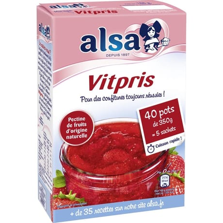 Alsa gelifiant confiture vitpris 5 sachets 188g