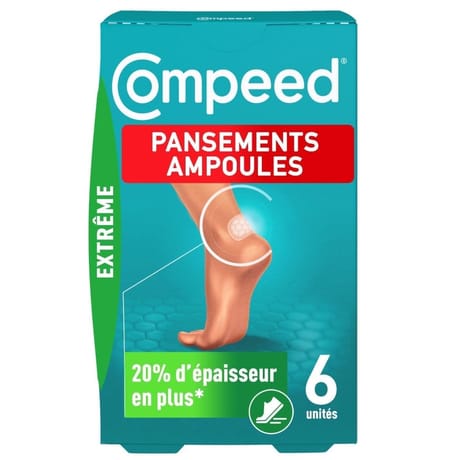 Compeed boite pansements ampoules extreme x6