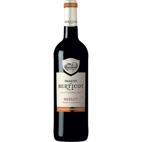 IGP Atlantique Merlot Rouge Daguet De Berticot 12,5% Vol. 75 cl