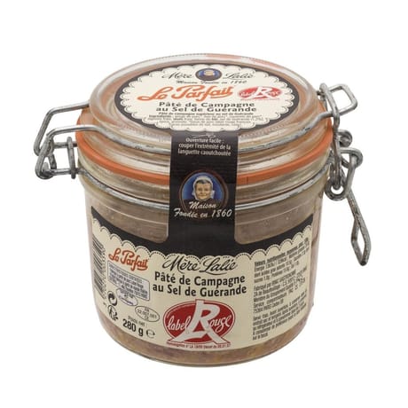Mere lalie terrine de campagne au sel de guérande label rouge 280g