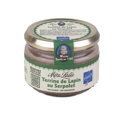Mere lalie terrine de lapin au serpolet 180g