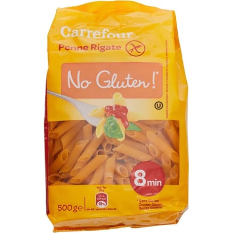 Carrefour no gluten pâtes penne rigate sans gluten 500g