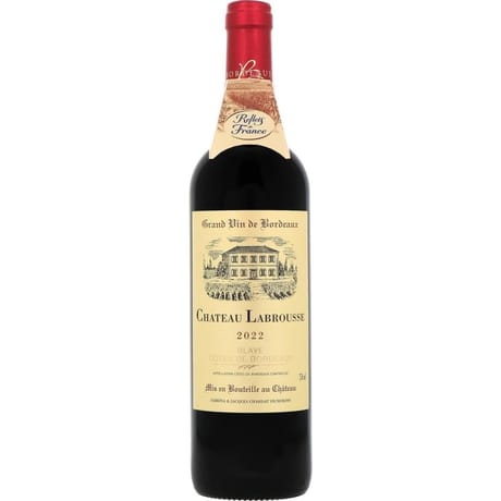 Reflets de France Château Labrousse blaye cotes de bordeaux vin rouge AOP 13°-75cl