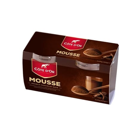 Cote d'or mousse double chocolat 2x55g
