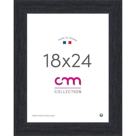 Cadre photo 18x24cm riviera noir