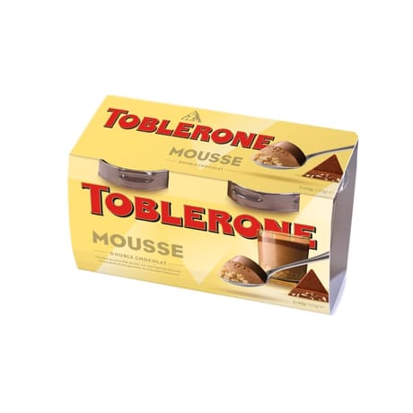 Toblerone mousse double chocolat 2x60g