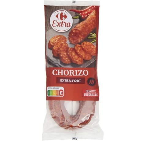 Carrefour extra chorizo extra fort 225g