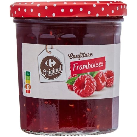 Carrefour Original confiture framboise 370g