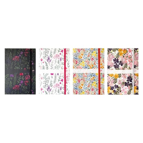 Oxford agenda flowers 16x24 1 semaine sur 2 pages 2024 assorti
