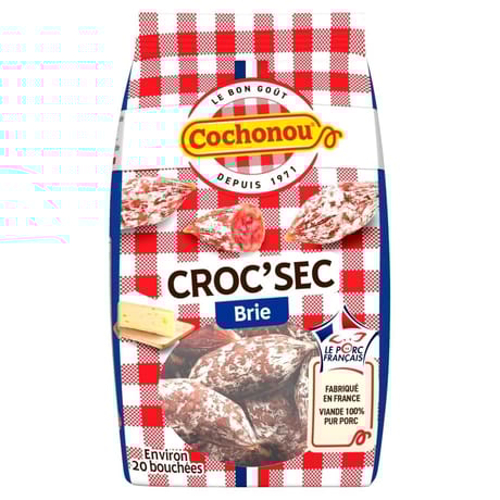 Cochonou croc'sec brie environ 20 bouchées 130g