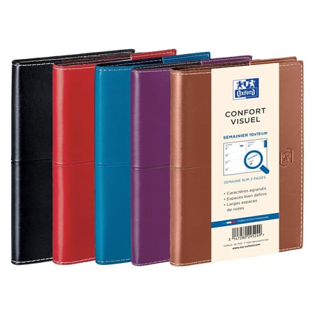 Oxford agenda voyage visio+ 128 pages 1semaine/2 pages 2025 assorti