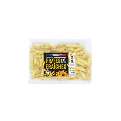 Lunor frites fraîches précuites 600g