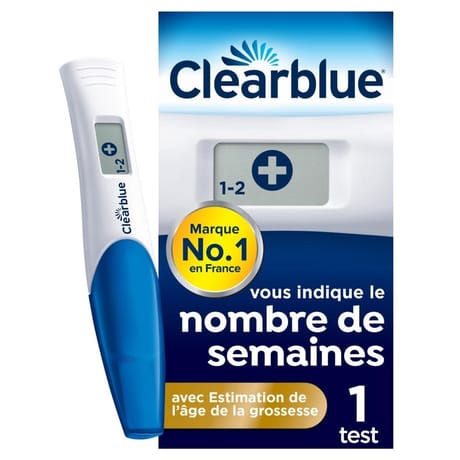 Clearblue test de grossesse digital estimation âge grossesse x1