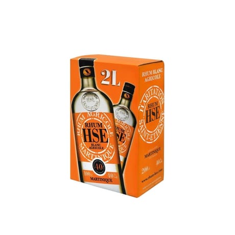 Hse rhum blanc agricole aoc martinique 2L 40%vol