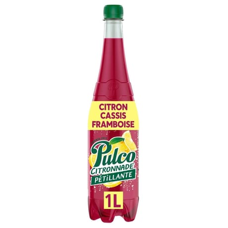 Pulco citronnade petillante cassis framboise 1l
