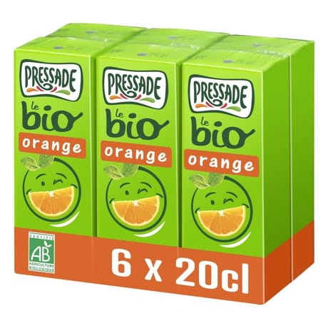 Pressade nectar bio orange 6x20cl