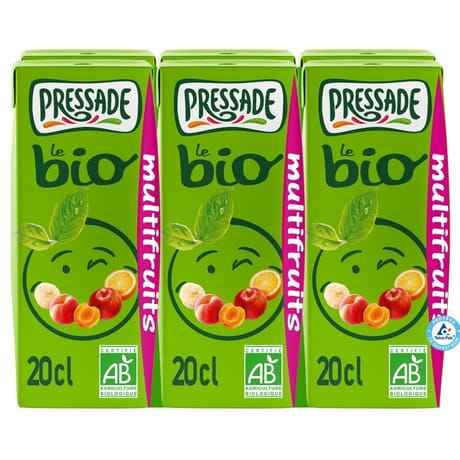 Pressade nectar bio multifruits 6x20cl