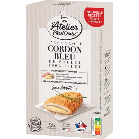 Père Dodu escalope cordon bleu de dinde de qualité supérieure 200g