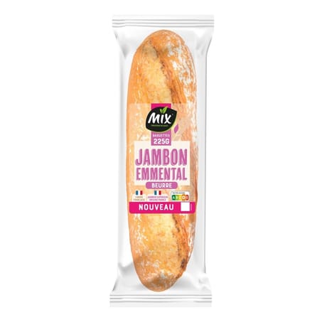 Mix buffet baguette jambon emmental 225g