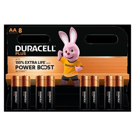 Duracell piles plus AA X8