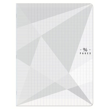 Carrefour cahier agrafe 240x320 96 pages 90 grammes seyes polypro translucide