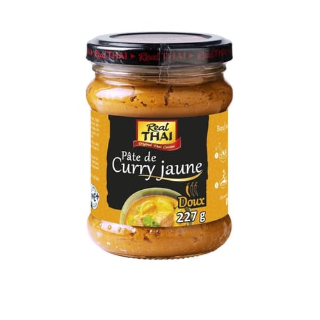 Real thai pâte de curry jaune 227g