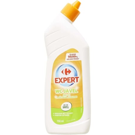 Carrefour expert gel wc avec javel fraîcheur agrumes 750 ml