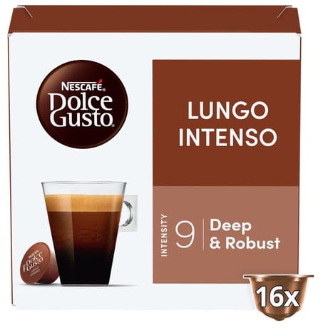 Nescafé Dolce Gusto lungo intenso 16 capsules café intensité 9 144g
