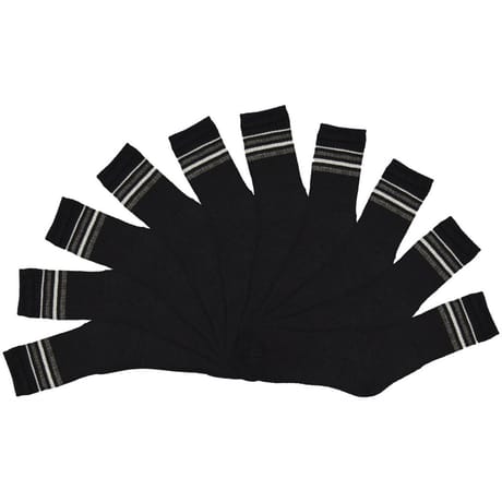 10 paires de mi chaussettes de tennis homme INFLUX BASIC NOIR T43\46