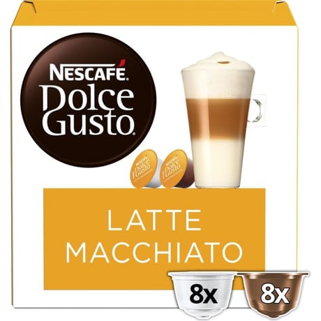 Nescafé Dolce Gusto café latte macchiato 8 capsules café + 8 capsules lait 183g