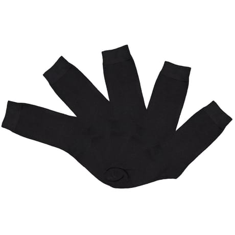 5 paires de mi chaussettes de ville homme NOIR T43\46