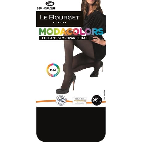 COLLANT SEMI OPAQUE 30D MODACOLORS LE BOURGET 500 NOIR T1-2
